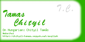 tamas chityil business card